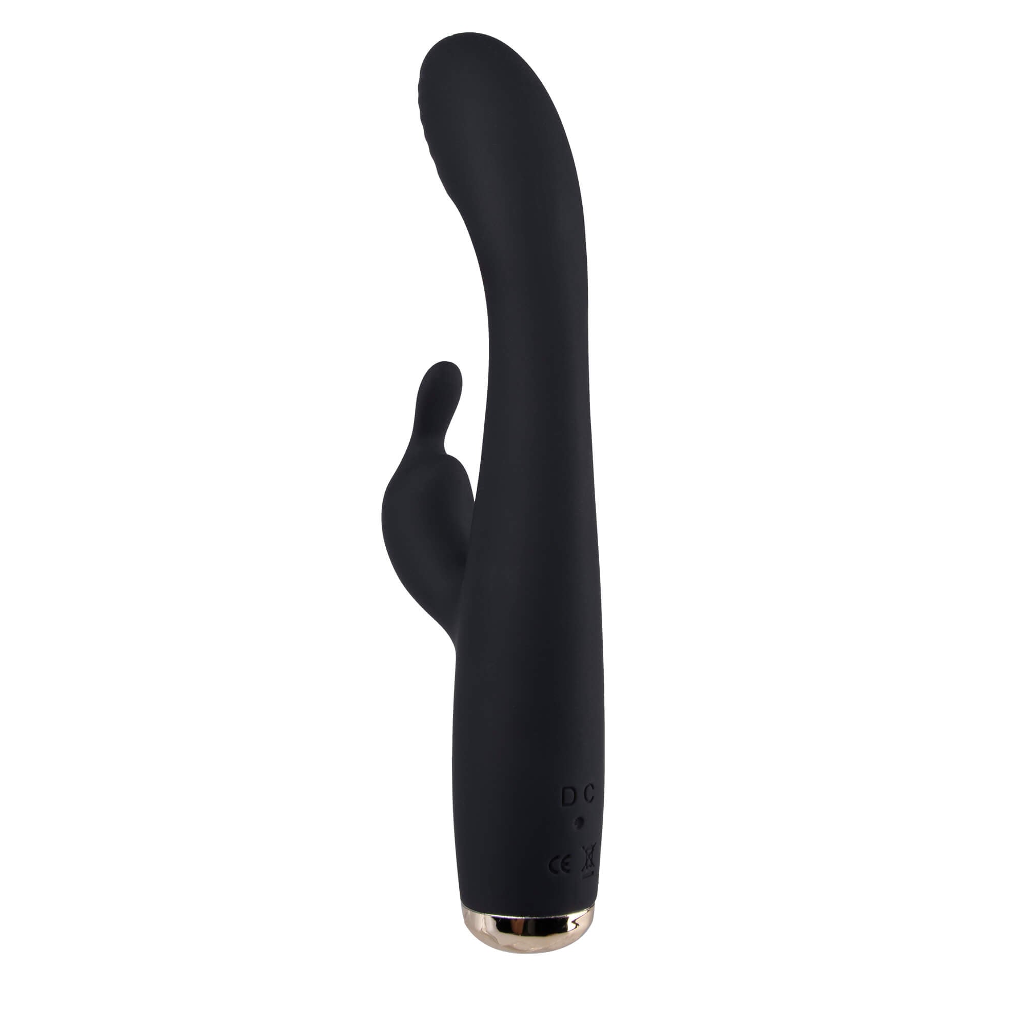 Jitters Silicone Rabbit Vibrator-Black